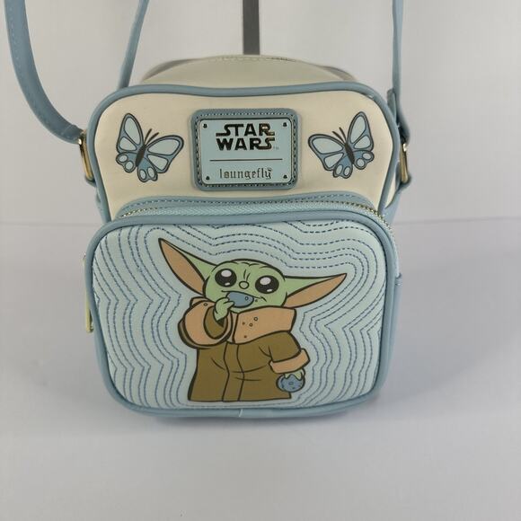 Loungefly Handbags - Loungefly Star Wars The Mandalorian Grogu Macarons Crossbody Bag Purse-snack
